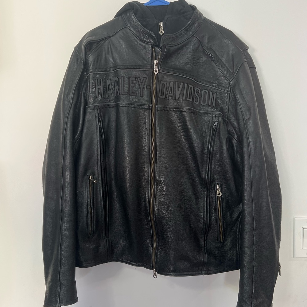 Harley Davidson authentic leather moto jacket